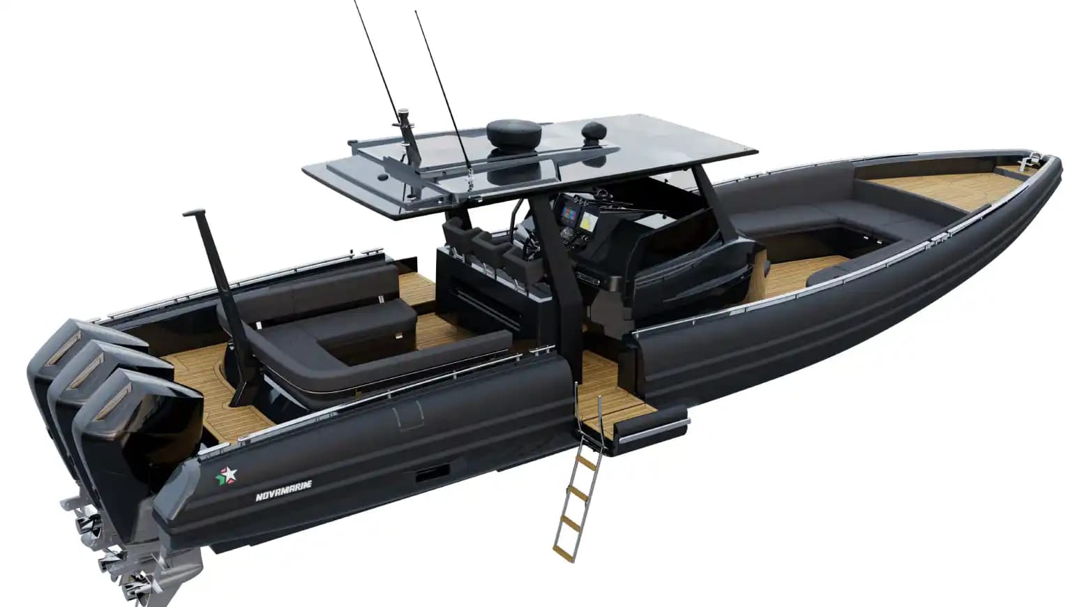 2025 Novamarine Black Shiver 120 Outboard for Sale in Bodrum, TR Center Console 3