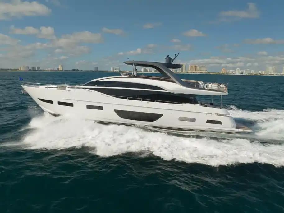 2022 Princess Yachts Y85 Sold in Miami Beach, Florida Flybridge 3