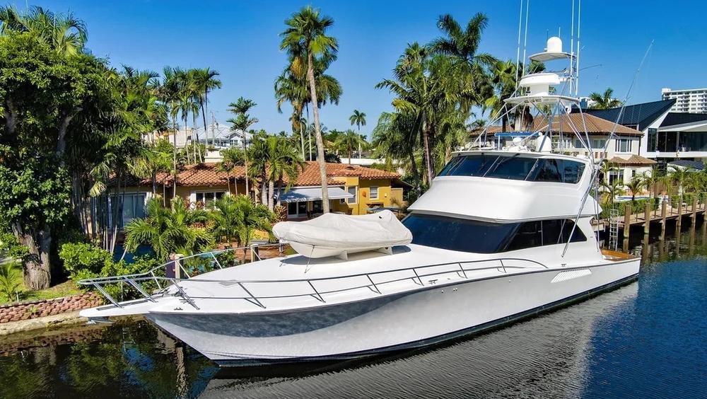 2008 Viking Yacht 74 Enclosed Bridge