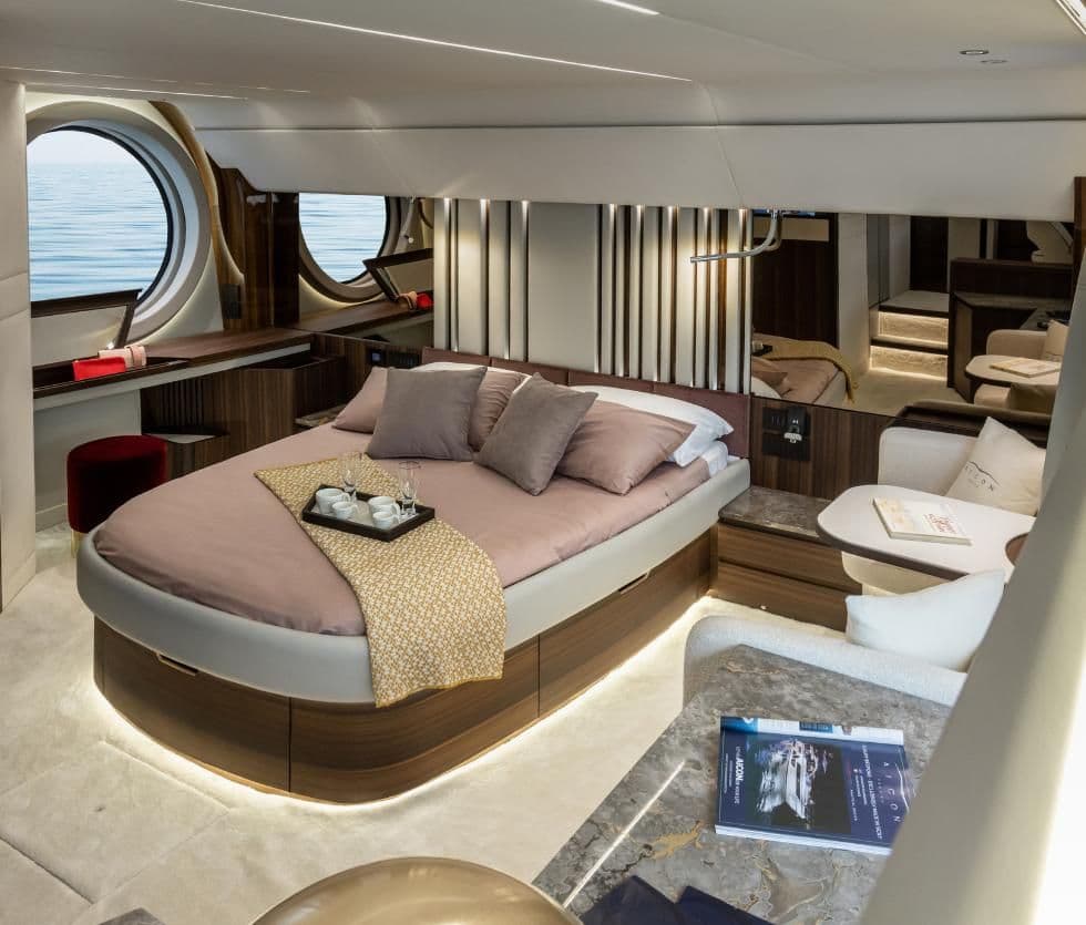 2023 Aicon Yachts 66 Vivere for Sale in Fort Lauderdale, Florida Flybridge 3