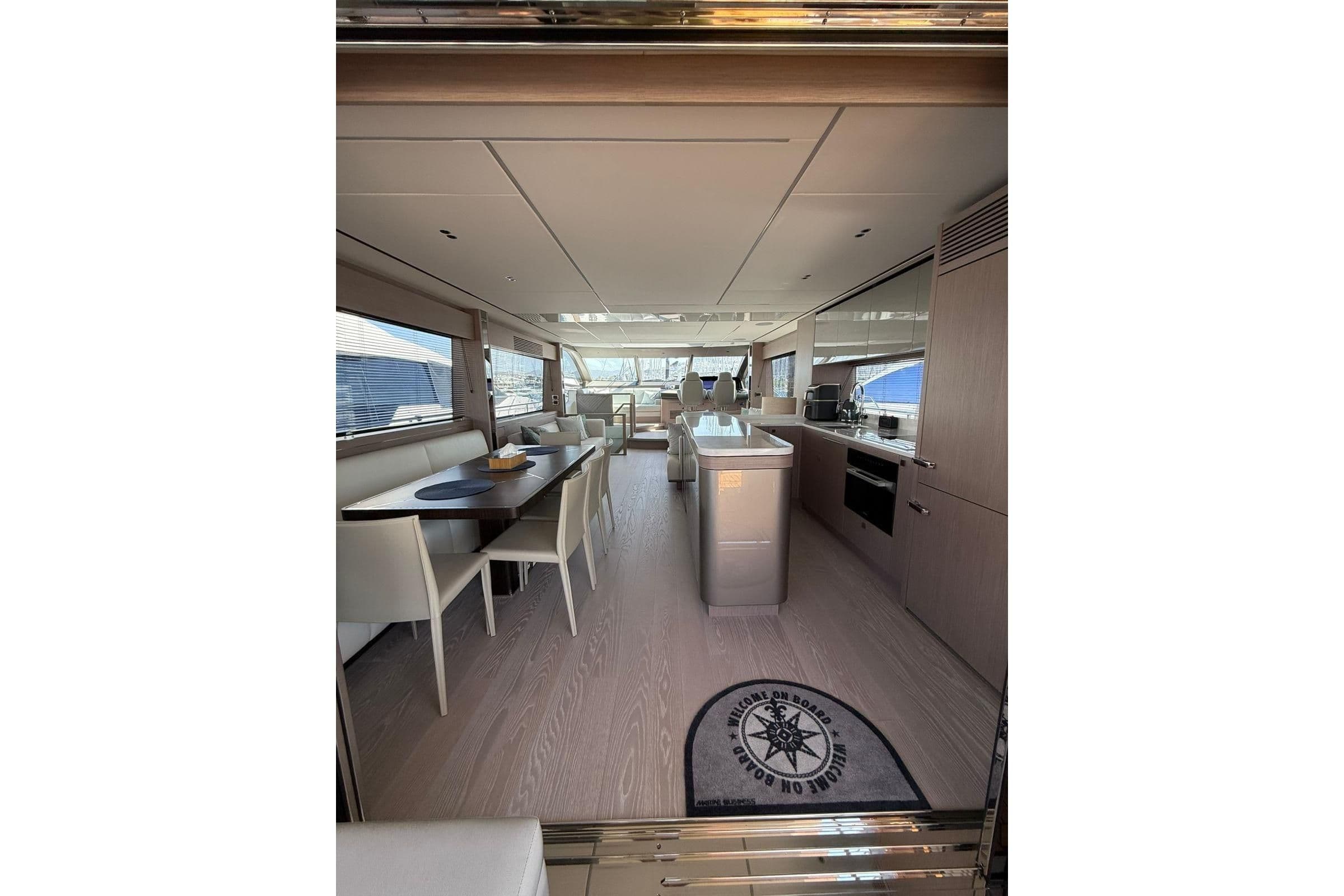 2025 Sunseeker 76 Yacht on Display in Bodrum, TR Flybridge 1