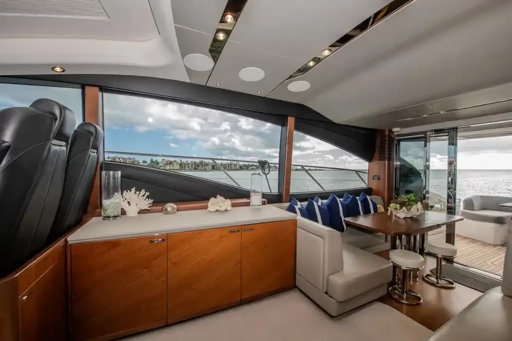 2018 Princess Yachts S60 Sold in Miami Beach, Florida Flybridge 3
