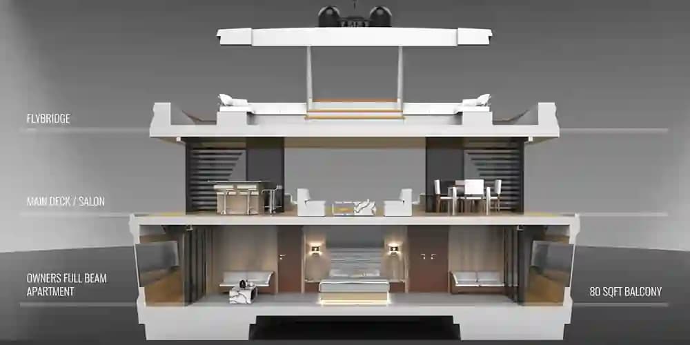 2027 Lazzara LPC 500 for Sale in Fort Lauderdale, Florida Power Catamarans 3