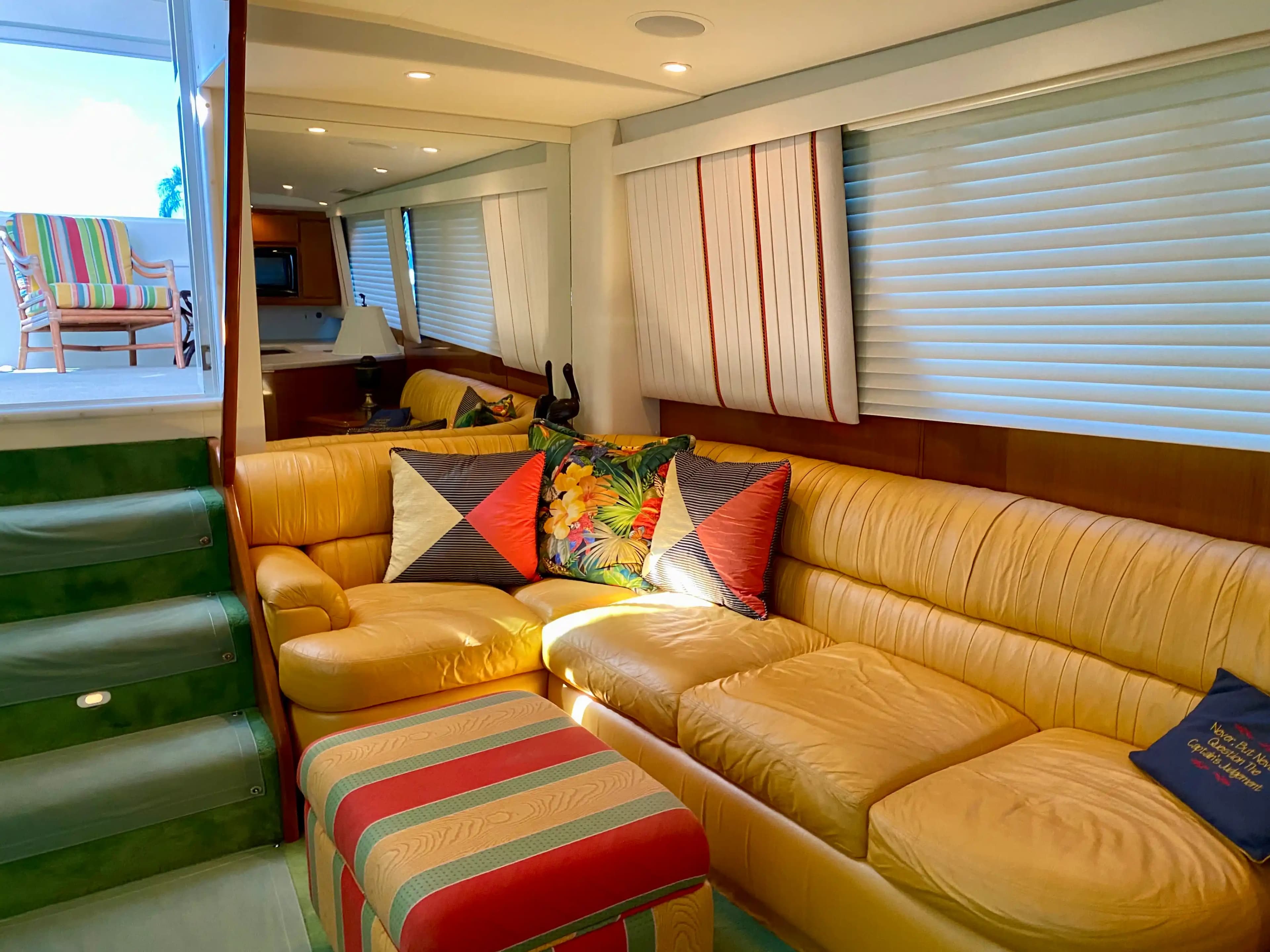 1999 Viking Yacht Cockpit Sport Yacht Sold in Fort Lauderdale, Florida Flybridge 5