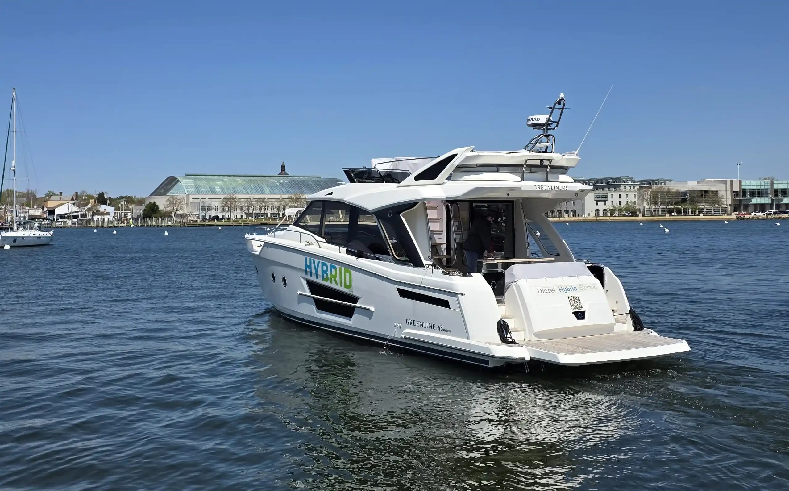 2024 Greenline Yachts 45 Fly Hybrid Sold in Annapolis, Maryland Flybridge 3