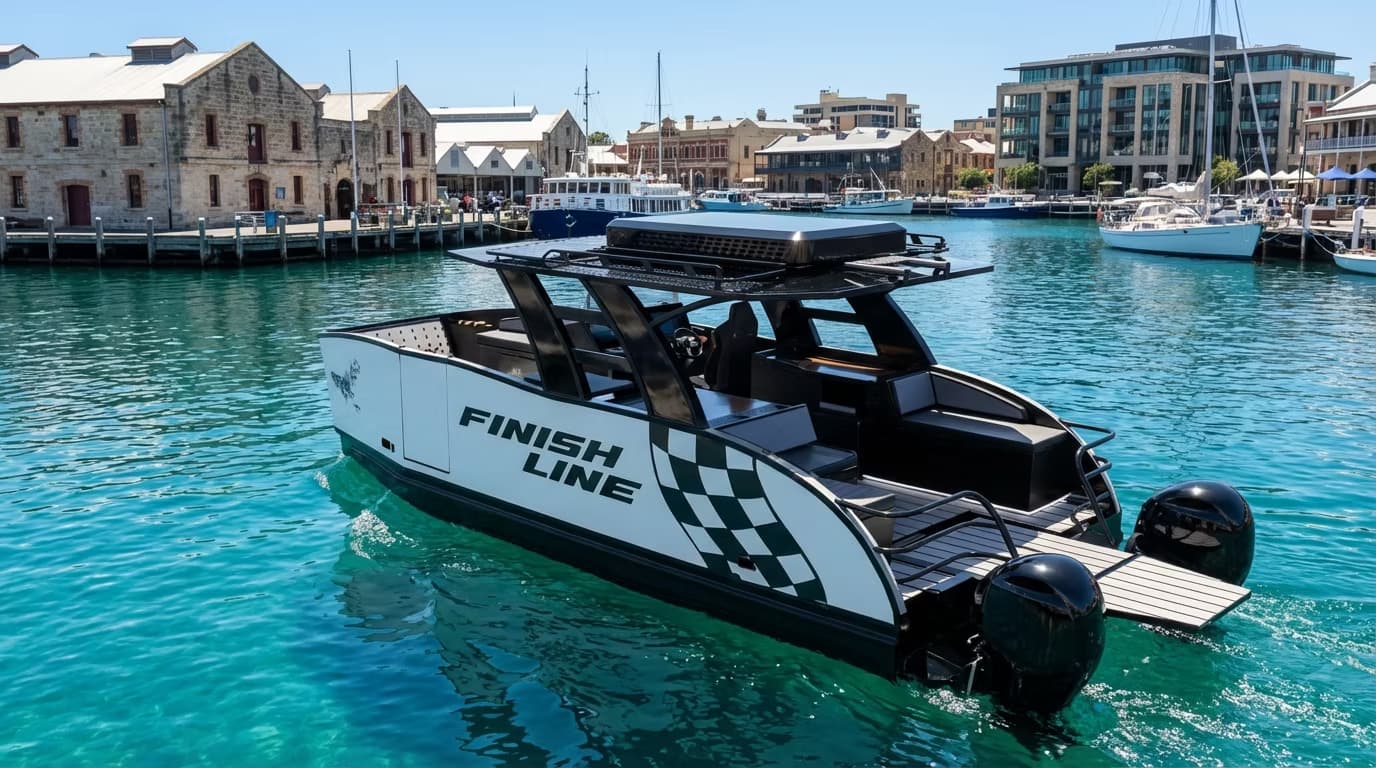2026 Finish Line Boats 28 Escape Catamaran for Sale in Ho Chi Minh City, VN Power Catamarans 3