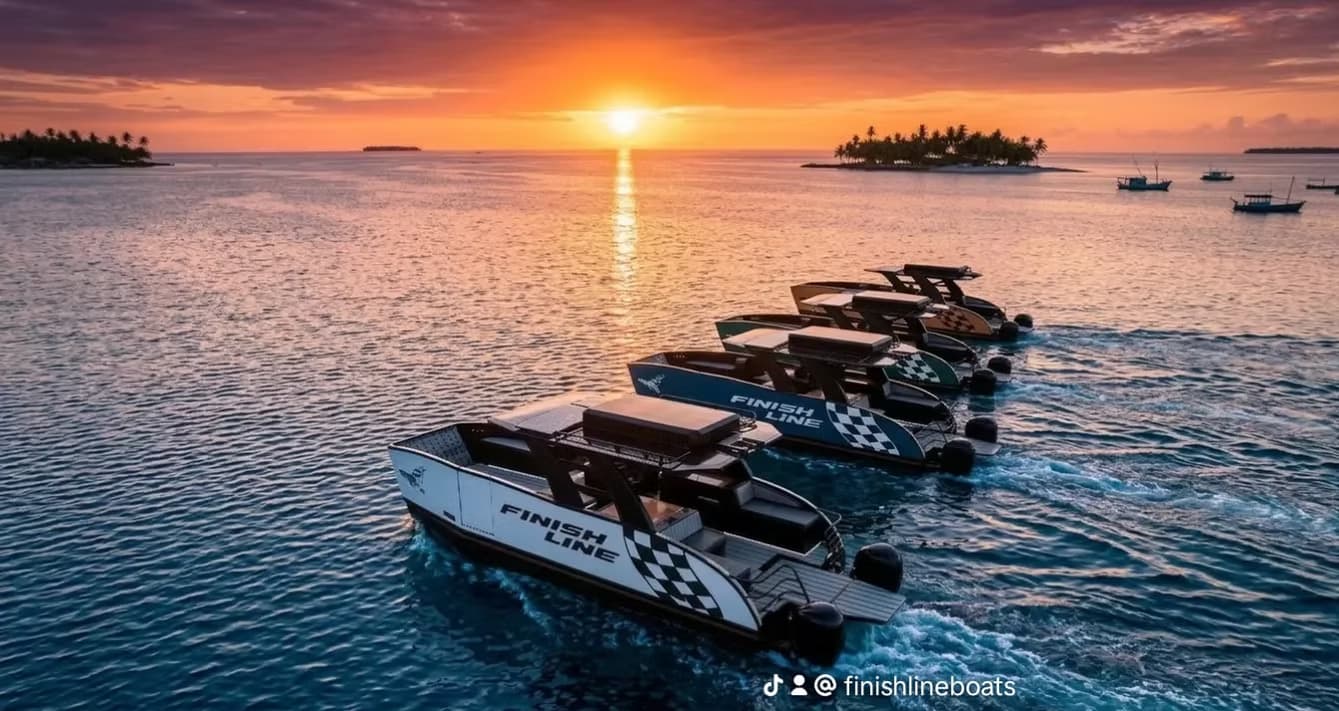 2026 Finish Line Boats 28 Escape Catamaran for Sale in Ho Chi Minh City, VN Power Catamarans 4