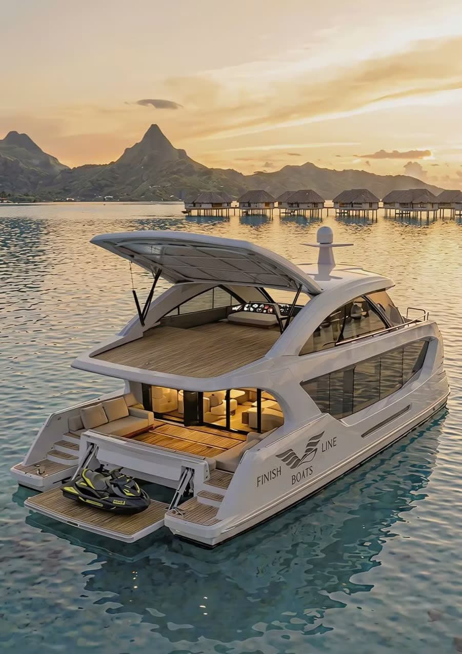2026 Finish Line Boats 100 Ocean Catamaran zum Verkauf in HO CHI MINH, HA LONG, VN Power Catamarans