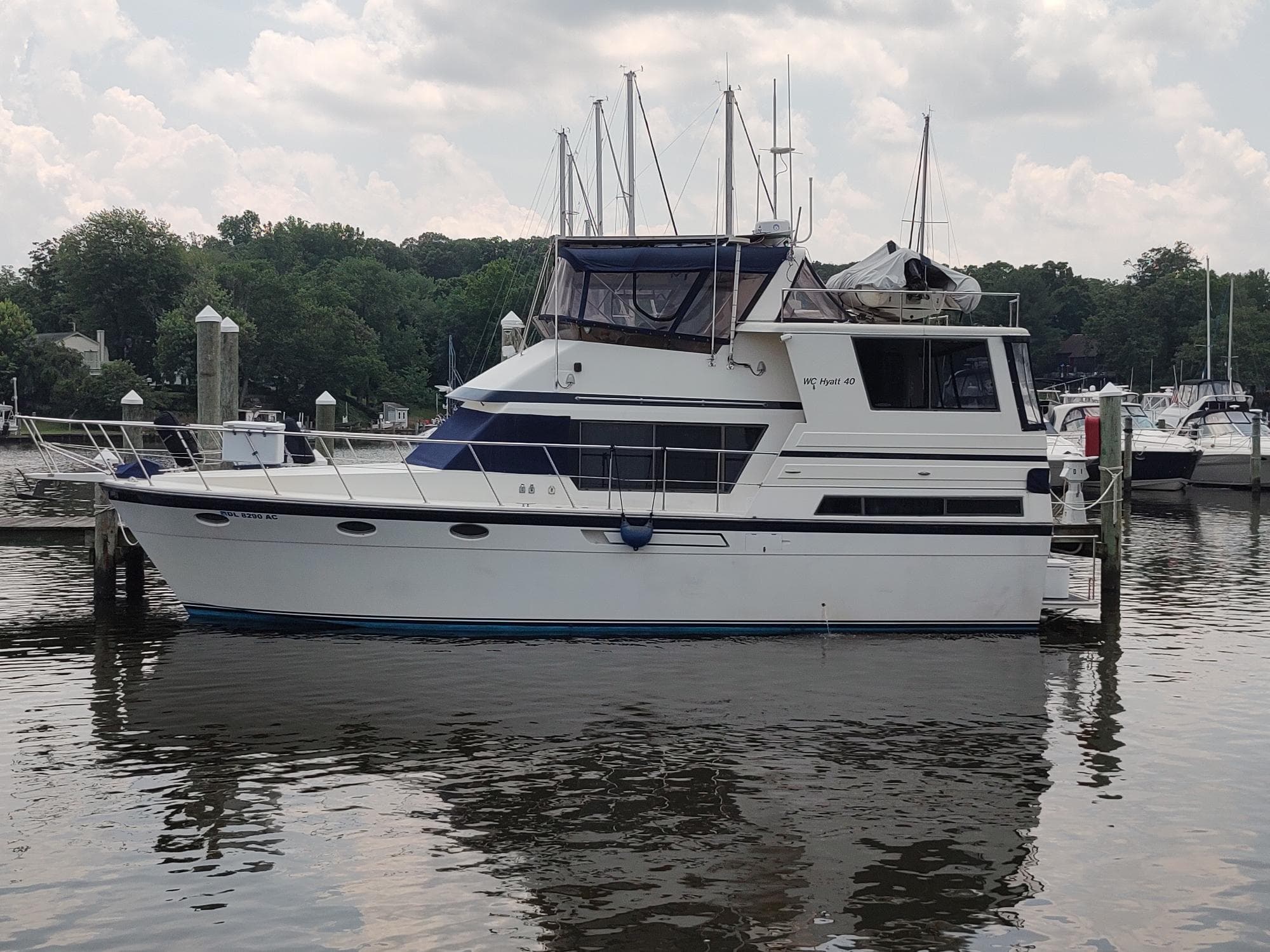 1989 Hyatt Double Cabin Motoryacht in vendita a Pasadena, Maryland Motor Yacht