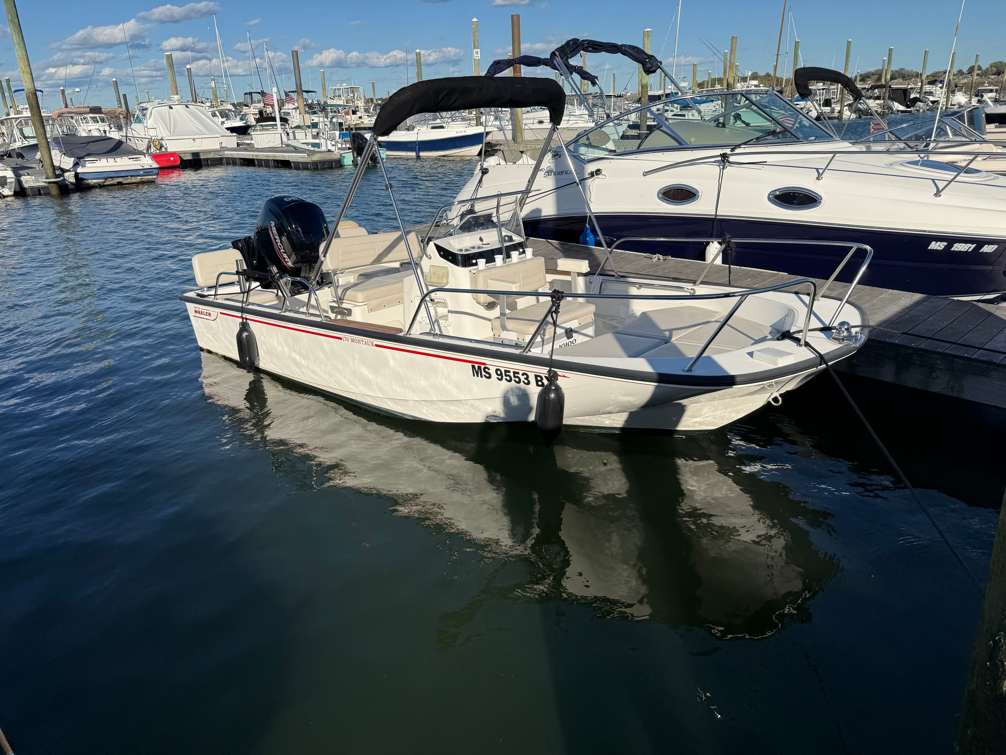 2025 Boston Whaler 170 Montauk zum Verkauf in Quincy, MA Center Console