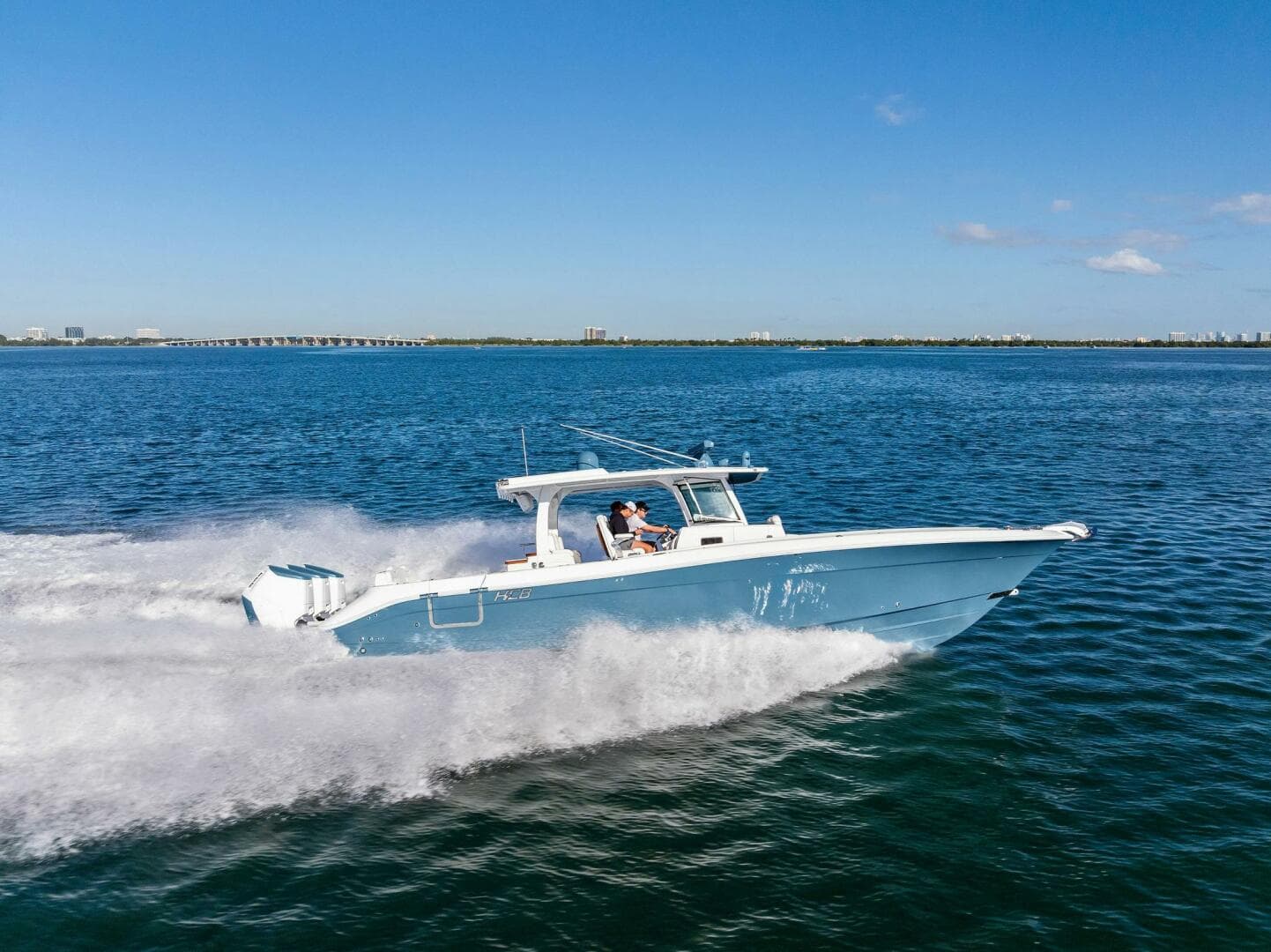 2023 HCB 42 Lujo for Sale in Miami, Florida Center Console