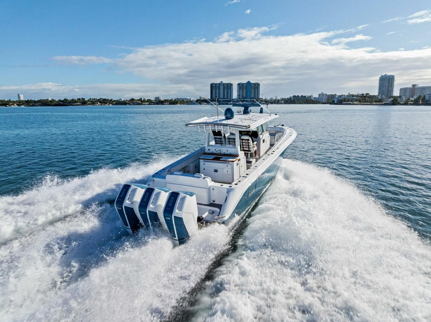 2023 HCB 42 Lujo for Sale in Miami, Florida Center Console 4