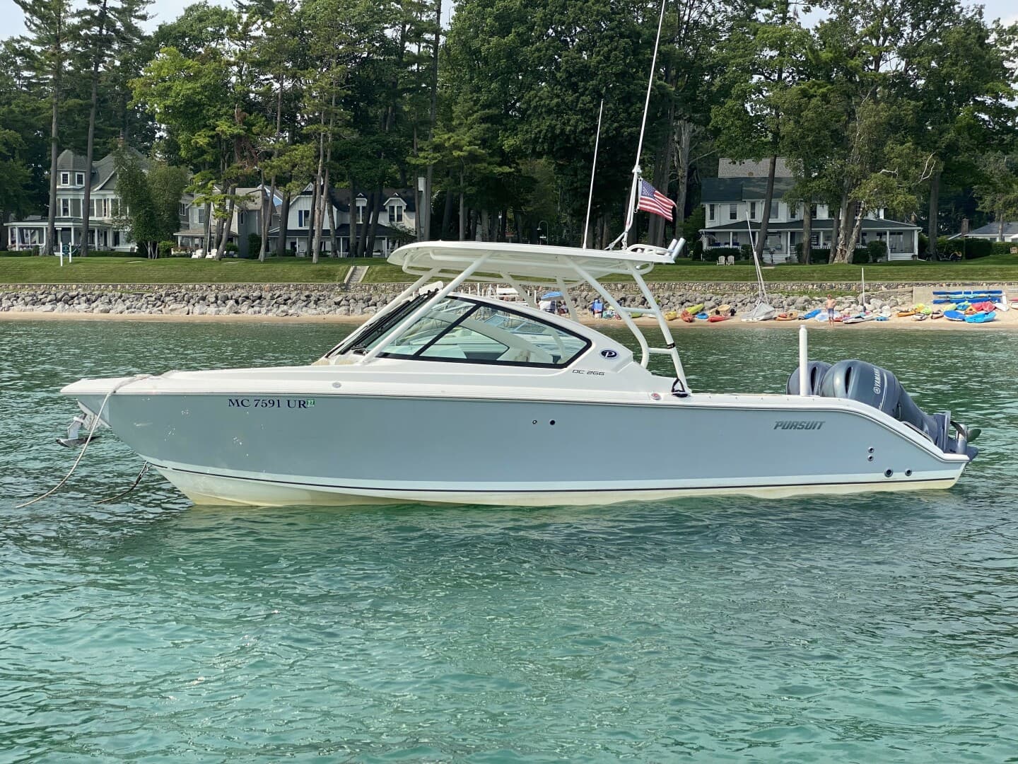 2021 Pursuit DC 266 for Sale in Harbor Springs, Michigan Dual Console