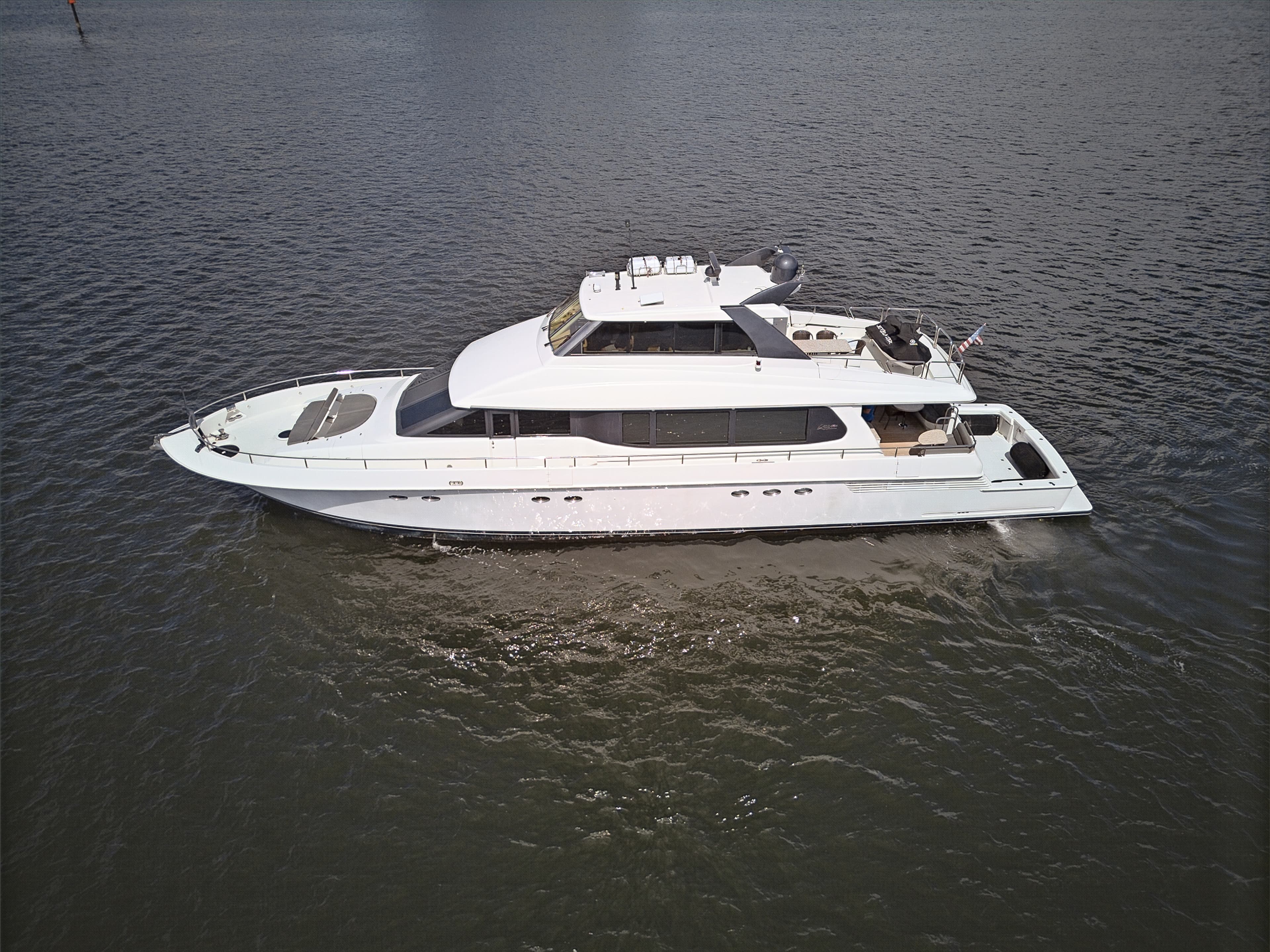 2001 Lazzara 80 Skylounge for Sale in West Palm Beach, Florida Motor Yacht 3