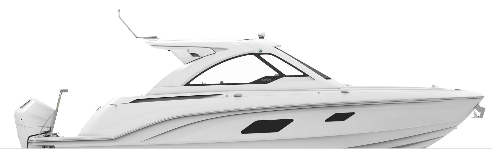 The 360 SSC with an all-white hull
