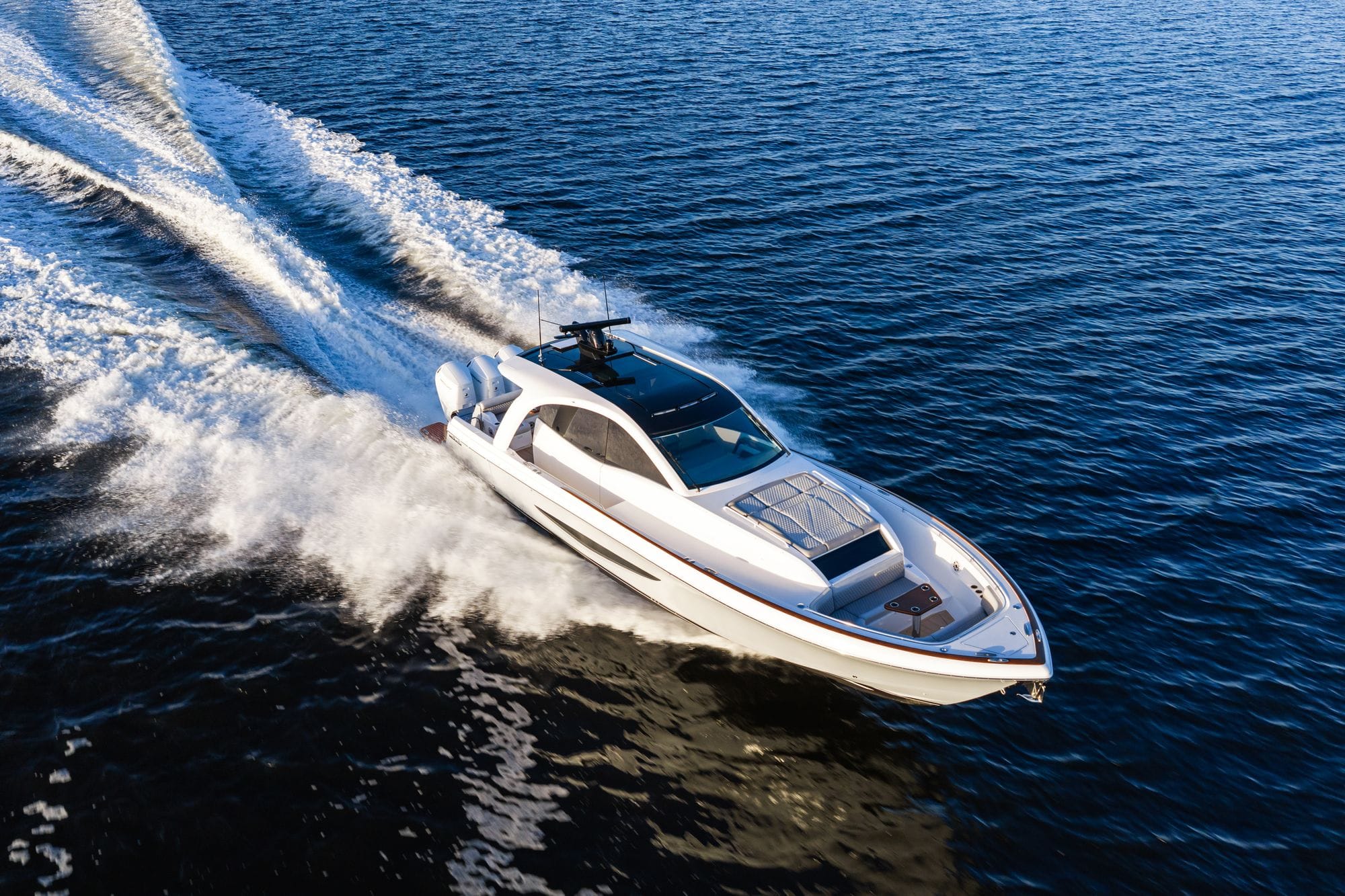 The Valhalla 46 running, seen from above
