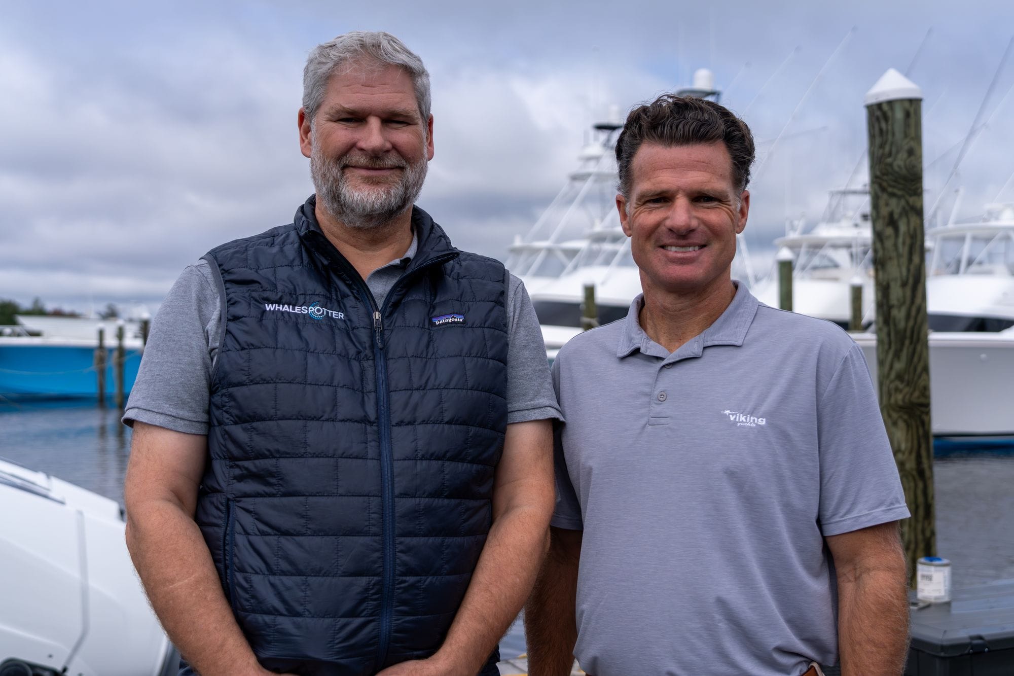 Shawn Henry and John DePersenaire aboard the Viking 70