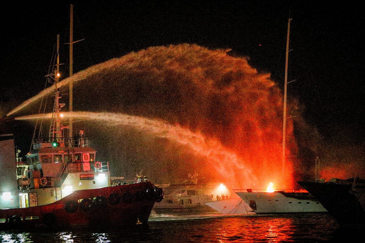 Four Yachts Lost in Major Marina Fire at Zea Marina, Piraeus