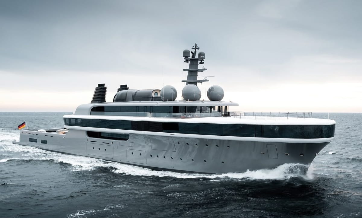 Lürssen’s groundbreaking fuel-cell superyacht Project Cosmos begins sea trials