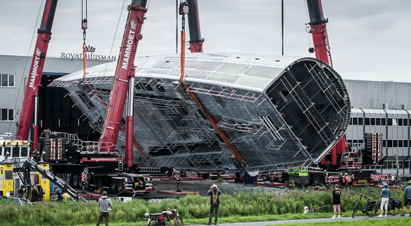 The Art of Turning: Inside Royal Huisman’s Project 410 Hull Transformation