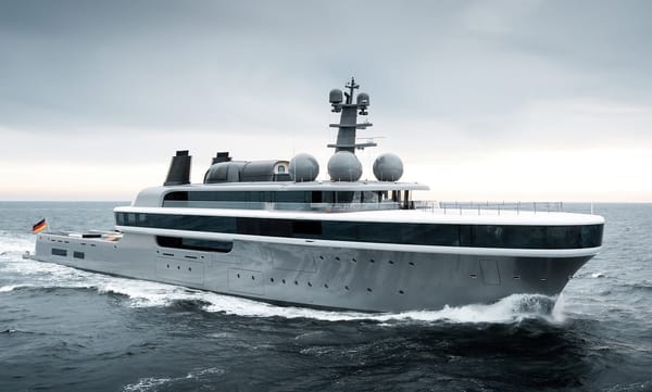 Lürssen’s groundbreaking fuel-cell superyacht Project Cosmos begins sea trials